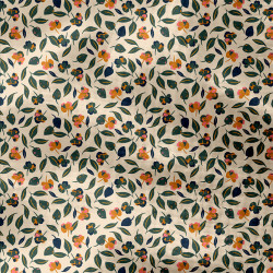 Doble gasa estampada FLAVIE Latte / Verde